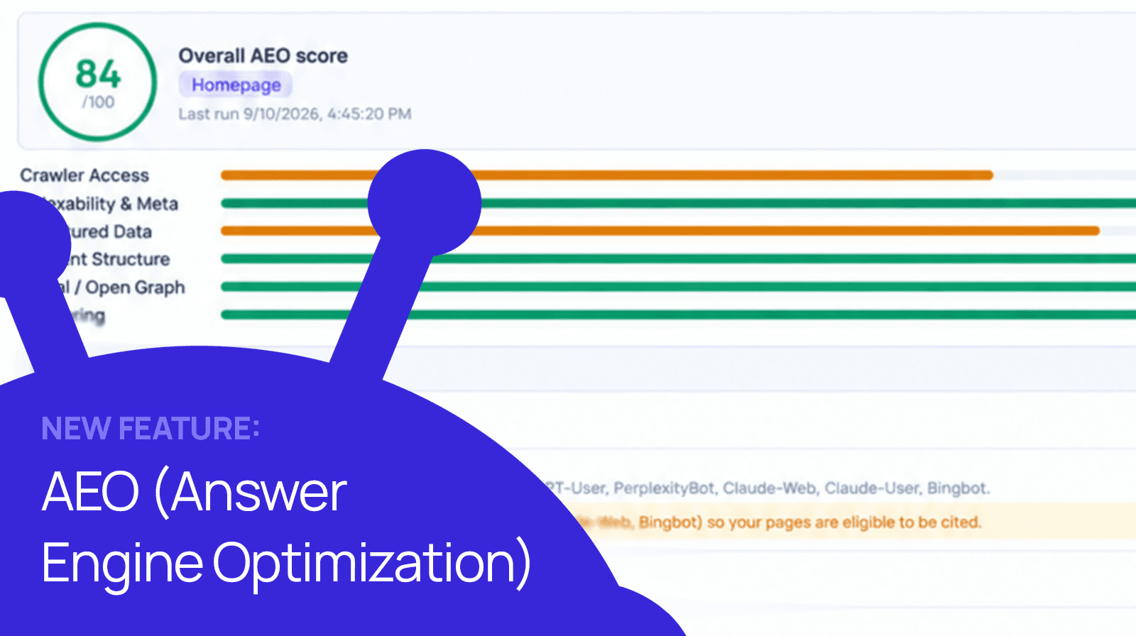 New Feature: AEO (Answer Engine Optimization)